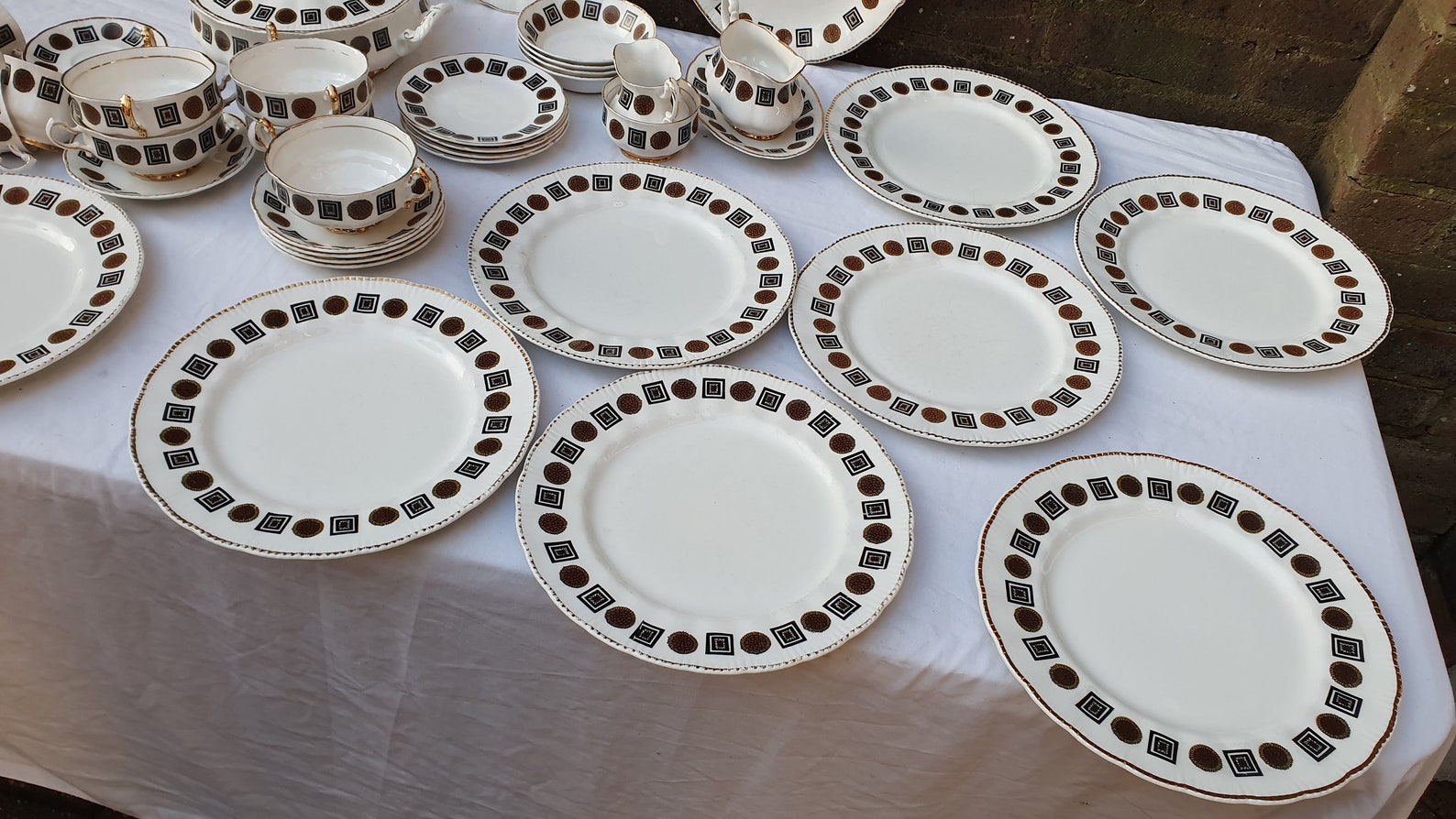 Vintage Dinner Tea Service Lubern Bone China 22 Kt Gold Etsy UK