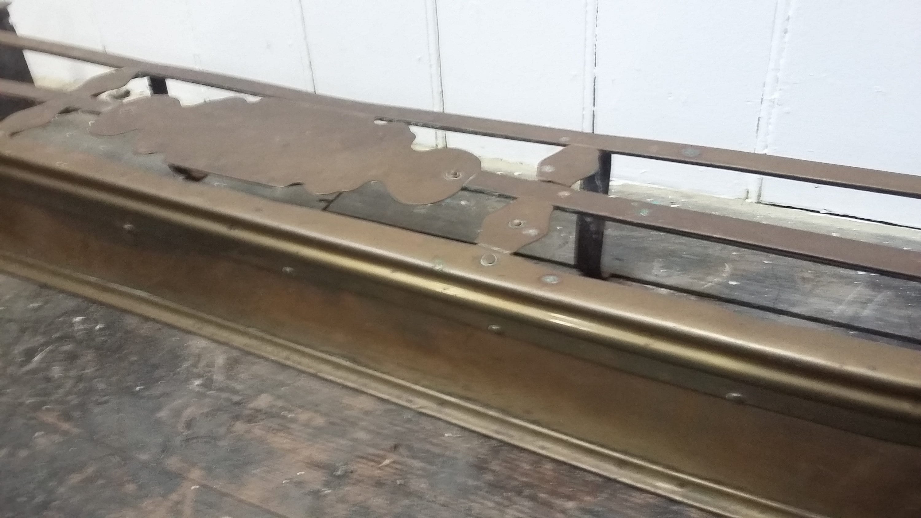 Vintage Heavy Brass Fender Fire Curb Fireplace. Etsy