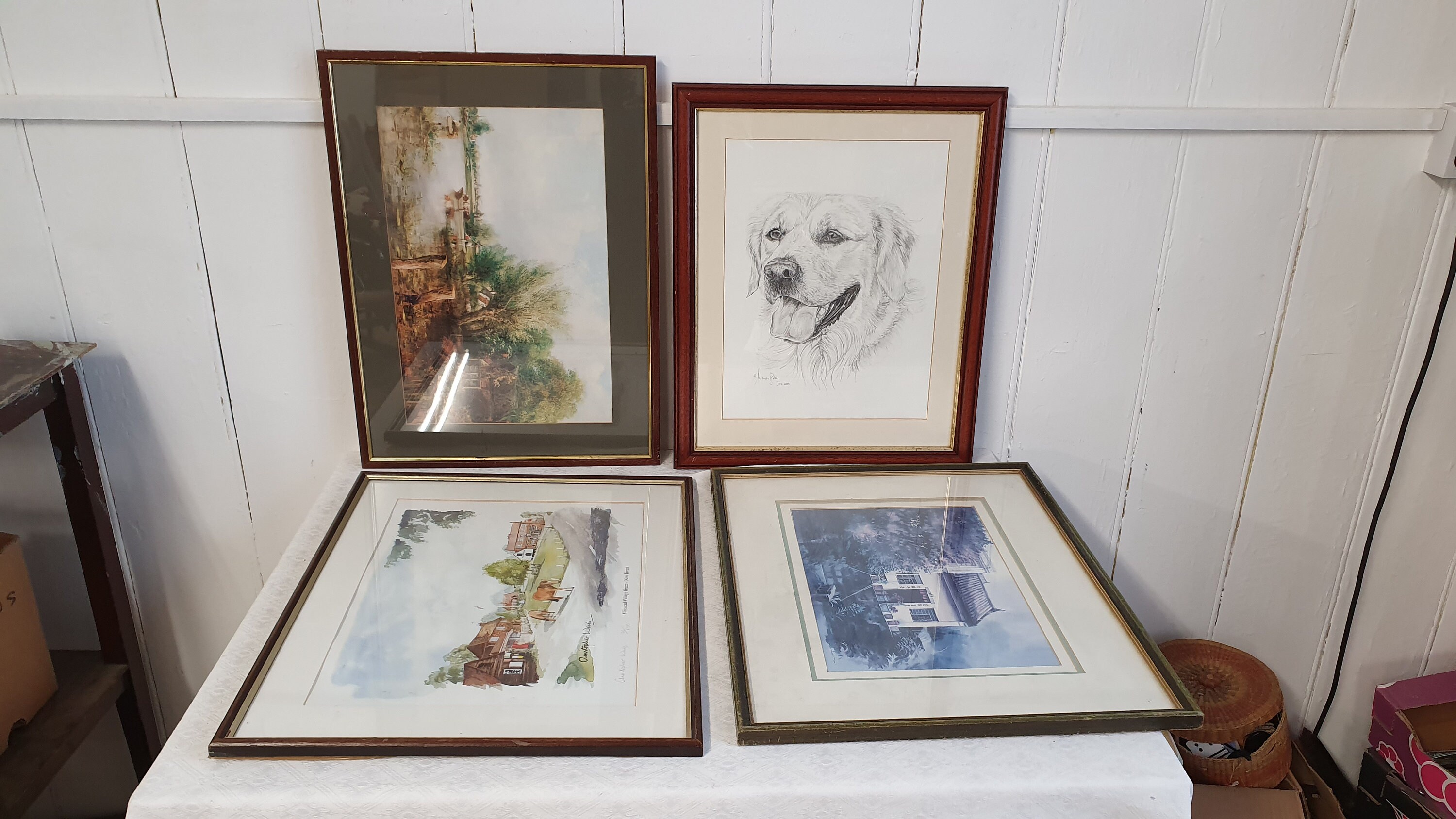4 Vintage Very Large Picture Frames With Thick Mounts and Etsy