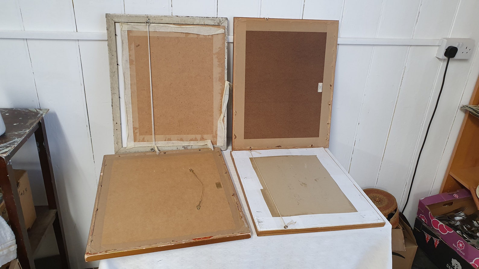 4 Vintage Very Large Picture Frames With Thick Mounts. Etsy UK