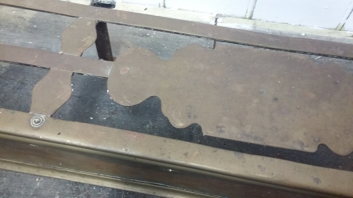 Vintage Heavy Brass Fender Fire Curb Fireplace. Etsy