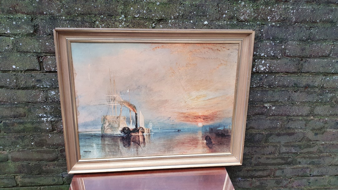 Iconic Classic Vintage Turner Print Turner the Fighting Temeraire Ship