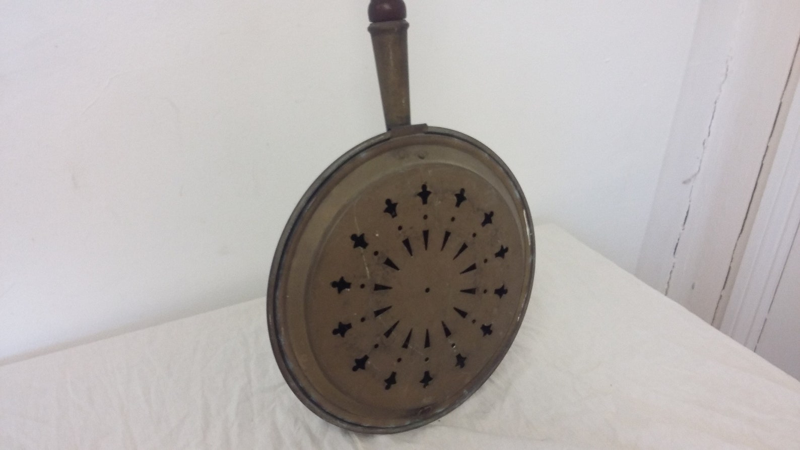 Vintage Brass Bed Pan Bed Warmer Fireplace Chestnut Roaster Etsy UK