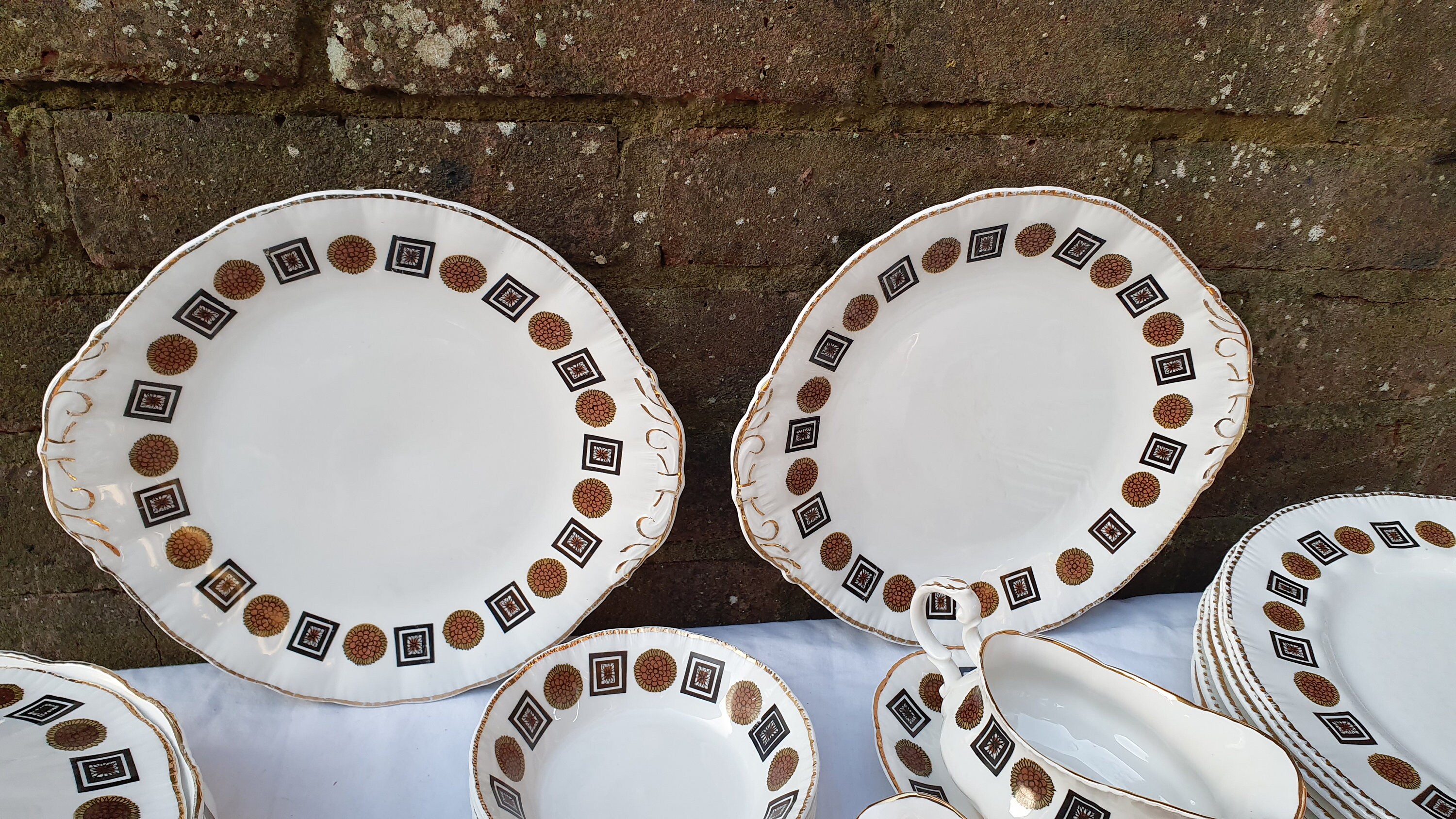 Vintage Dinner Tea Service Lubern Bone China 22 Kt Gold Etsy UK