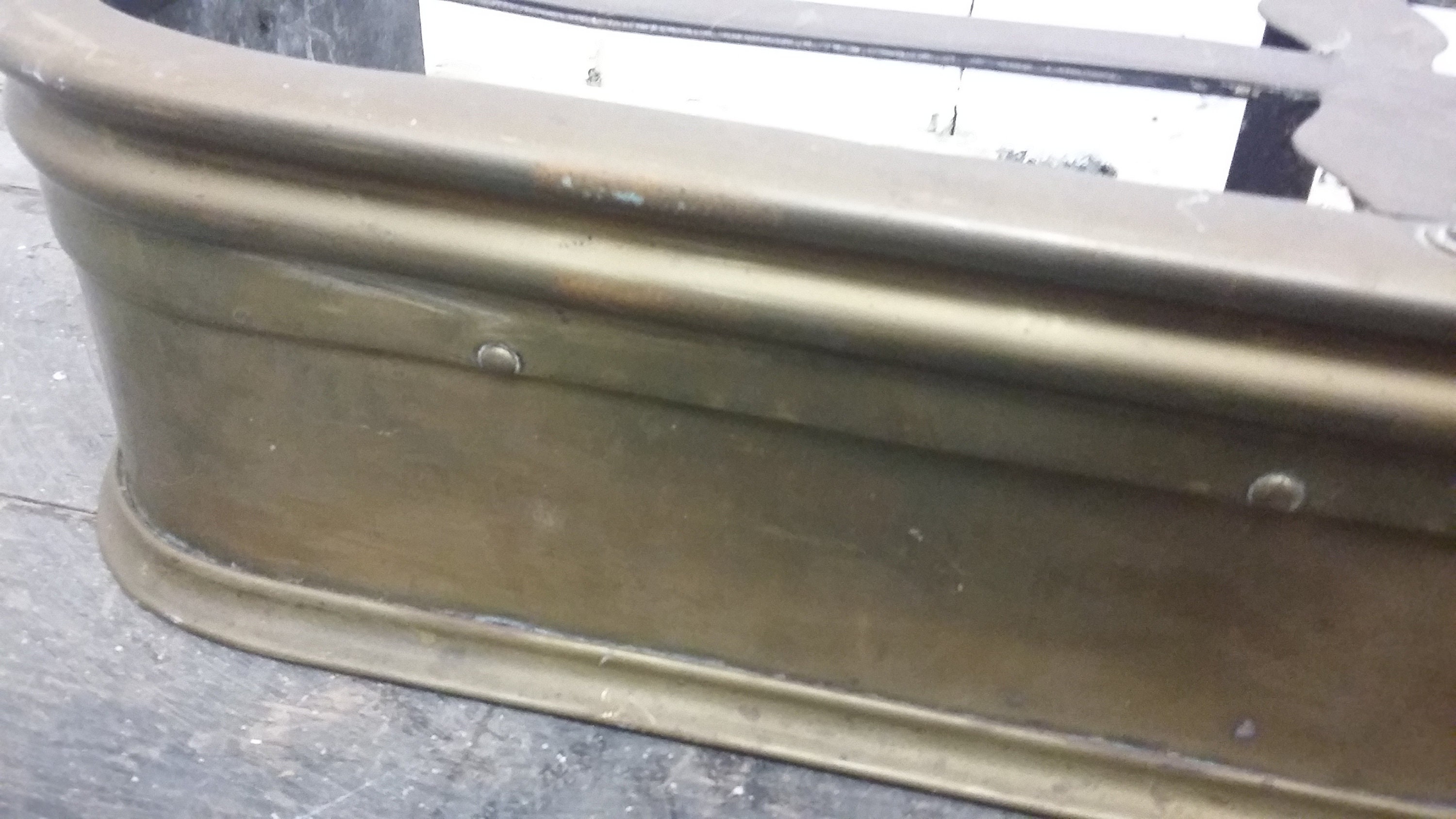Vintage Heavy Brass Fender Fire Curb Fireplace. Etsy UK