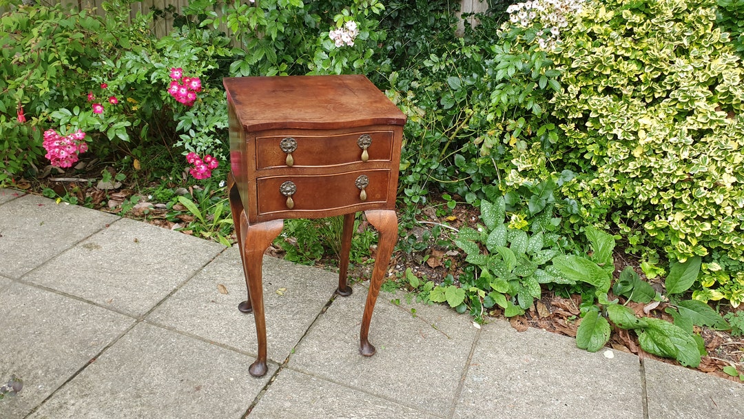 Vintage Mahogany Bedside Table Drawers Side Table. Etsy UK
