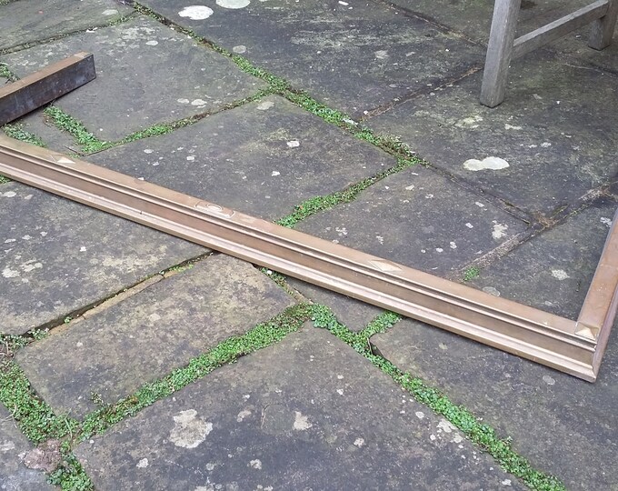 Vintage Brass Fender Fire Curb Fire Place Etsy