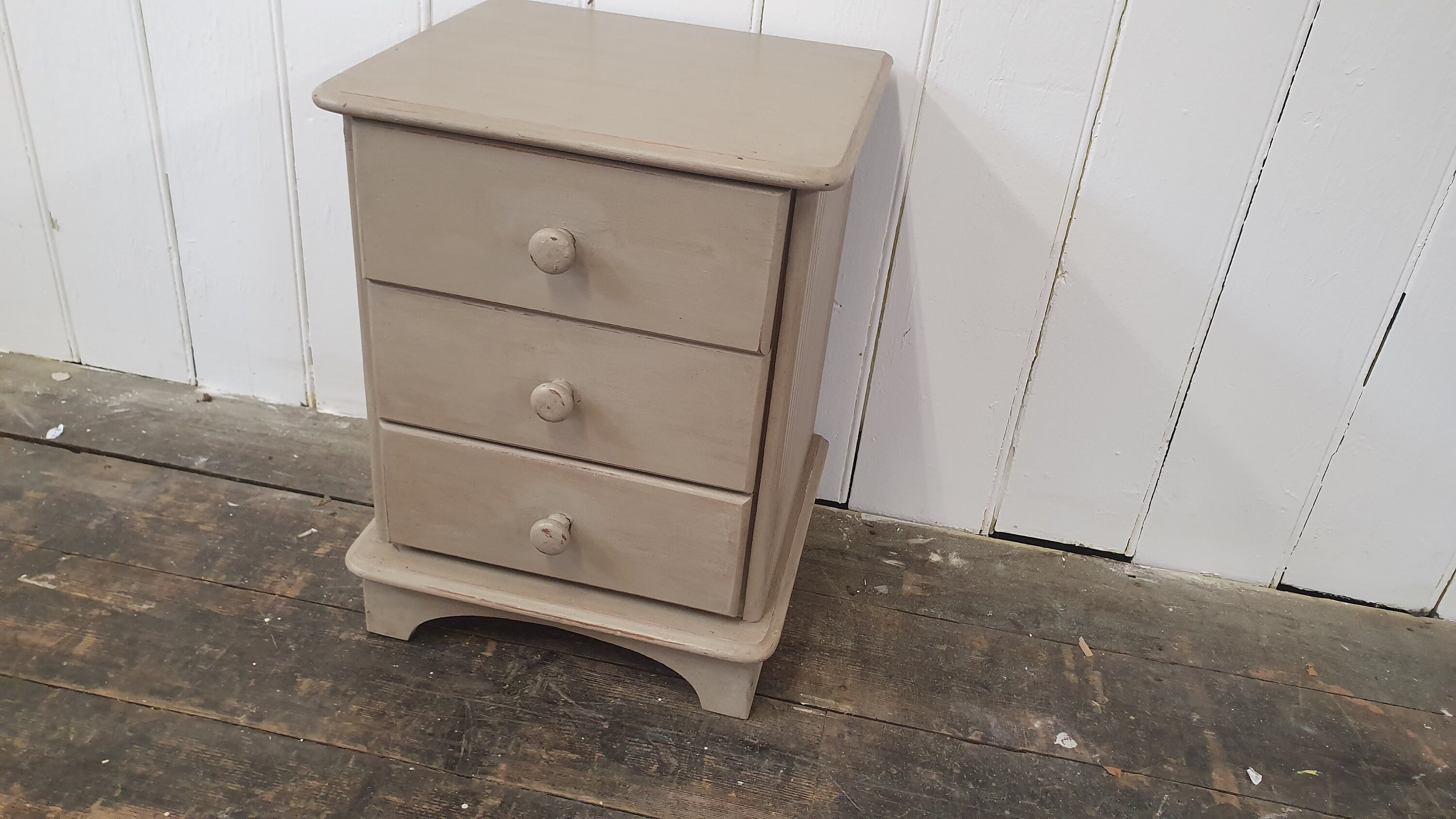 Painted Shabby Chic Bedside Table Chest of Drawers Storage Etsy