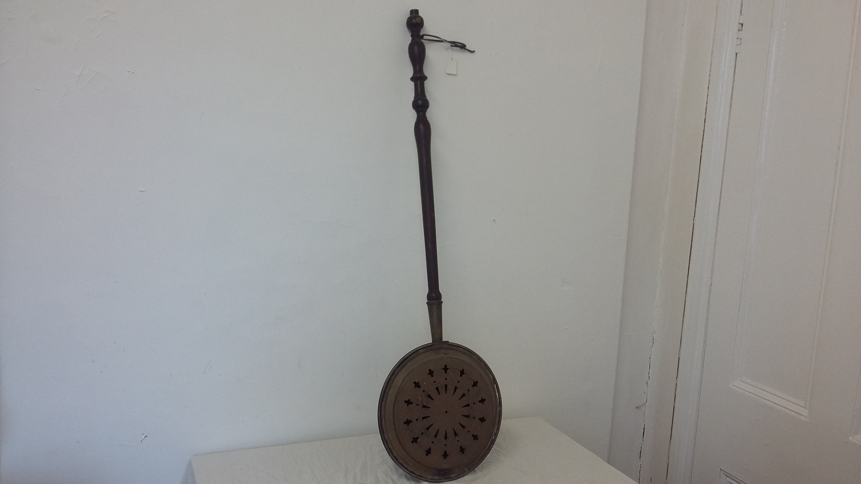 Vintage Brass Bed Pan Bed Warmer Fireplace Chestnut Roaster Etsy UK