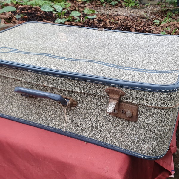 Vintage Retro Suitcase Storage Box Am Dram Shop Display Prop