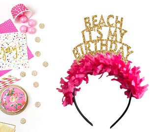 Beach It's My Birthday Headband, Beach Birthday Headband, Birthday Headband. Beach Headband
