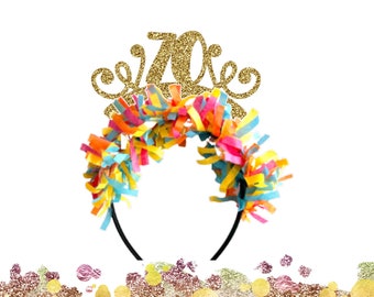 70th Birthday Crown, 70th Birthday Headband, 70th Birthday Decorations, 70th Birthday Gift, 70th Birthday