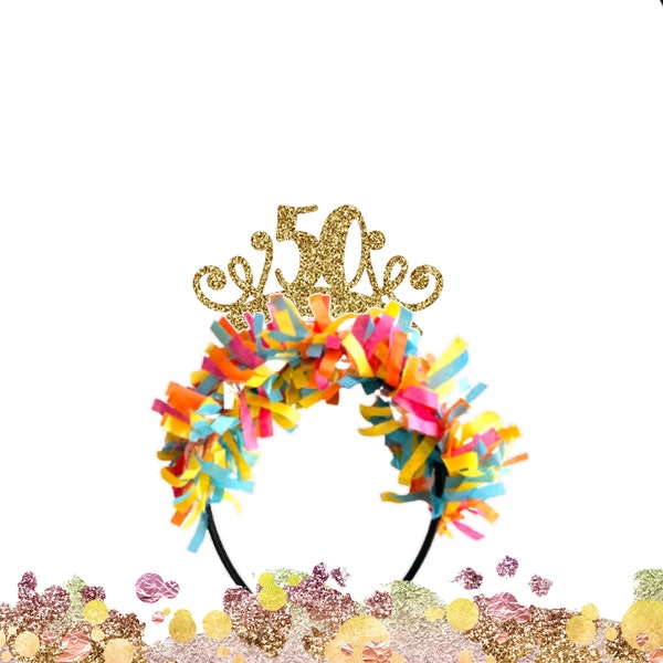 50th Birthday Crown, 50th Birthday Headband, 50th Birthday  Decorations, 50th Birthday, 50th Birthday Gift, 50th Party Crown