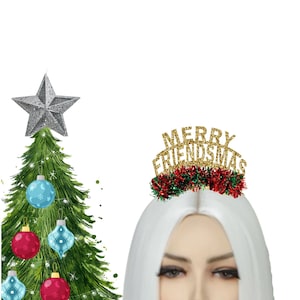 Merry Christmas Headband, Christmas Headband, Christmas Decorations, Merry Friendsmas Crown, Christmas Party Headband
