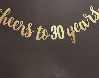 30th birthday banner etsy