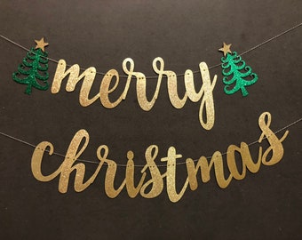 christmas banner etsy