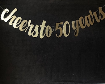 50th birthday banner etsy