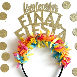 Final fiesta headband, Bachelorette party headband, Personalized bachelorette headband