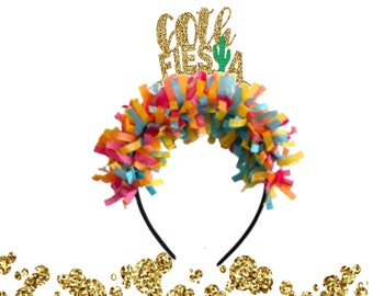 60th Fiesta Headband, 60th Birthday Headband, 60th Birthday Party Decorations, Party Crown,