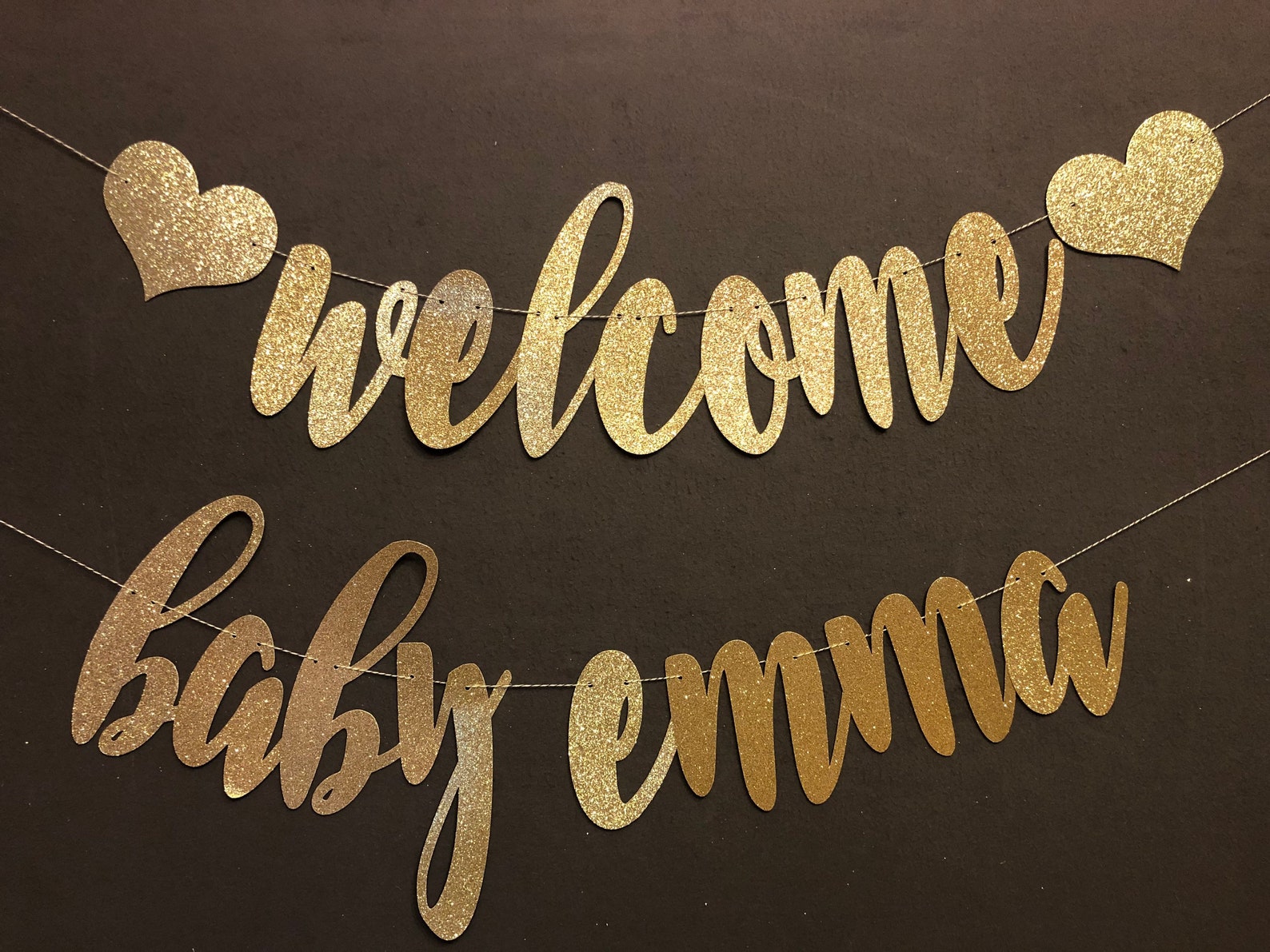 Custom baby shower banners welcome baby banner baby shower etsy
