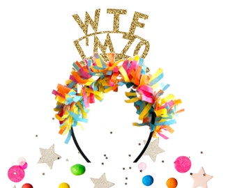 WTF I'M 70 HEADBAND . 70th Birthday Crown, 70th Birthday Headband, 70th Birthday Party Decorations, 70th Birthday