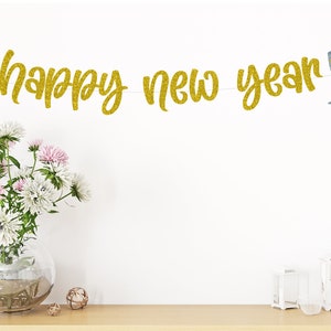 Happy New Year Banner, New Years Eve Banner, 2021 Banner, New Years Eve Decorations