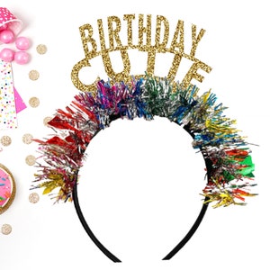 Birthday Headband, Birthday Cutie Headband, Birthday Decorations