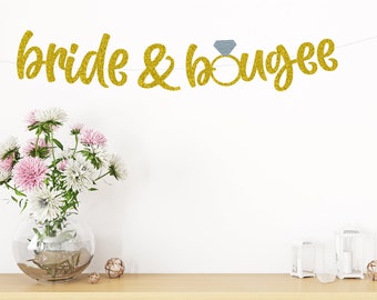 Bachelorette Banner, Bride & Boujee Banner, Bachelorette Party Banners, Bachelorette Party Decorations