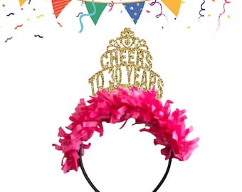 Cheers to 30 Years Headband, 30th Birthday Decorations, 30th Birthday Crown, 30th Birthday Headband, 30th Birthday Party Crown