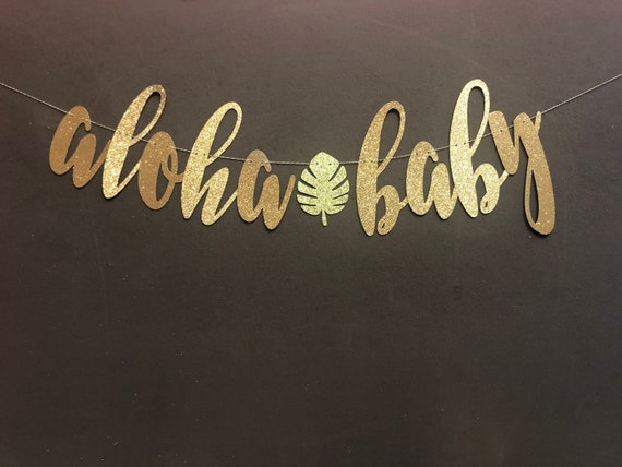 aloha baby banner