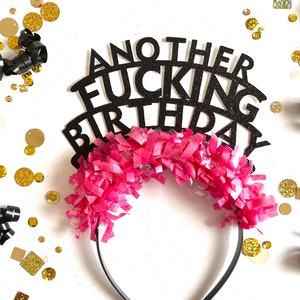 Birthday headband, Birthday headband, Funny birthday headband, 60th birthday crown, 30th birthday crown, 40th birthday crown, 50th birthday