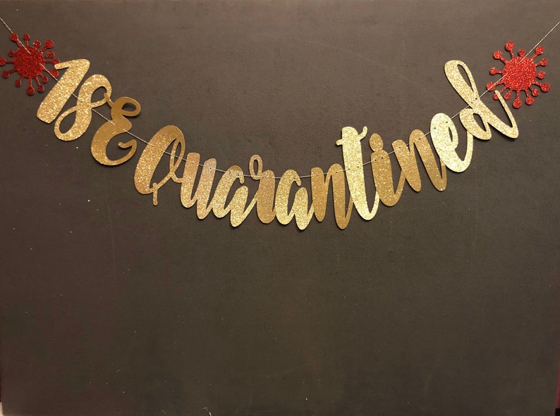 Quarantined 18th Birthday Banner 18th Birthday Party Decor Etsy