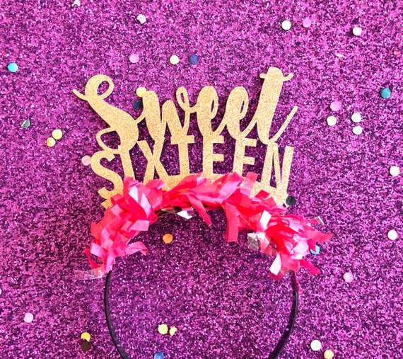 Sweet 16 Headband, Sweet 16 Headband, Sweet 16 Crown, Sweet 16 Birthday  Crown, Sweet 16 Party Decorations, Sweet 16 Gift - Etsy