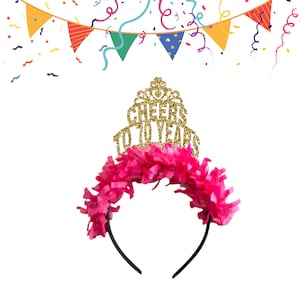 Cheers to 70 Years Headband, 70th Birthday Headband, 70th Birthday Decorations, 70th Birthday Gift, 70th Birthday