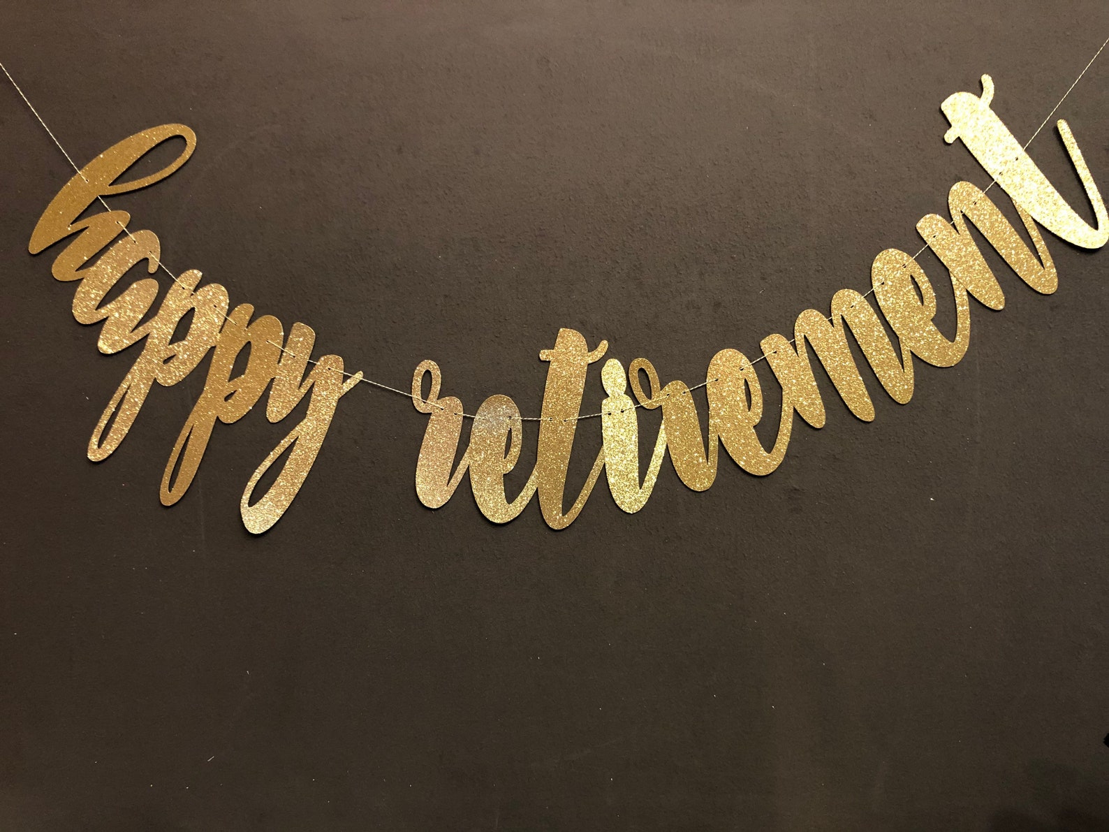 Happy Retirement Banner Retirement Party Decorations Etsy