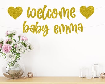 Custom baby shower banners, welcome baby banner, baby shower banners, baby shower decorations