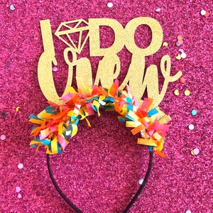 I Do Crew Headband, I Do Crew Headband, Bachelorette Party Crown, Bachelorette Party Decorations