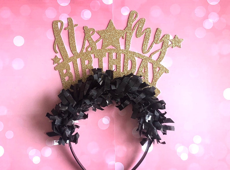 mardi gras birthday headband