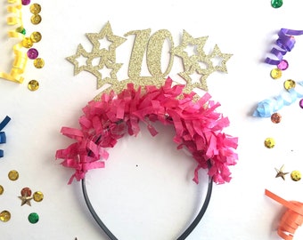 70th Birthday Crown, 70th Birthday Headband, 70th Birthday Decorations, 70th Birthday Gift, 70th Birthday