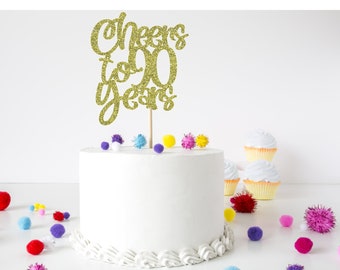 Cheers to 90 years cake topper, 90th birthday cake topper, 90th birthday party decorations, 90th birthday cake decorations, Birthday