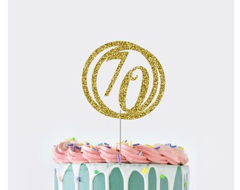 Cake Toppers, 70th Birthday Cake Topper, Cake Topper, 70th Birthday Decorations, Cake Decorations, 70th Cake toppers