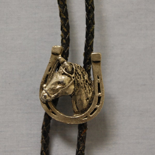 The Giddy Up Bolo Tie - Horse - Horseshoe - Western -