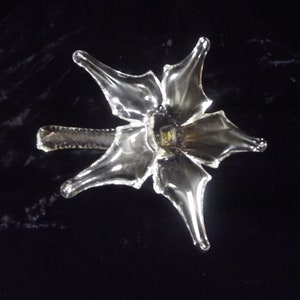 Glass lily flower, crystal flower, item # 89