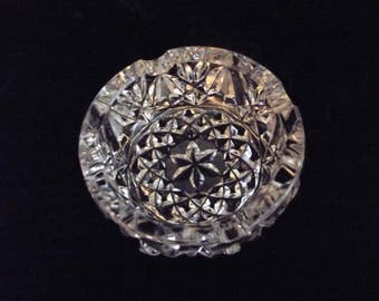 Round lead crystal ashtray, item # 19