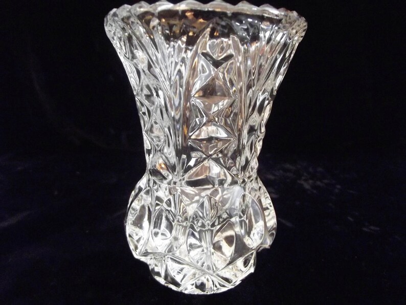 crystal mini vase, crystal toothpick holder, item 68 image 3