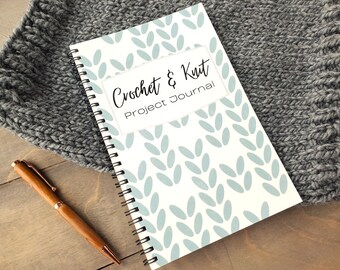 Crochet And Knitting Project Journal, Knit Project Planner, Tracker, Yarn Inventory