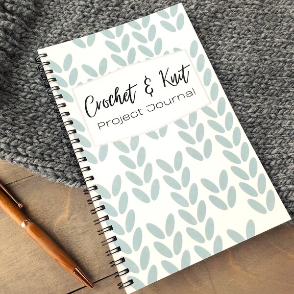 Crochet And Knitting Project Journal, Knit Project Planner, Tracker, Yarn Inventory