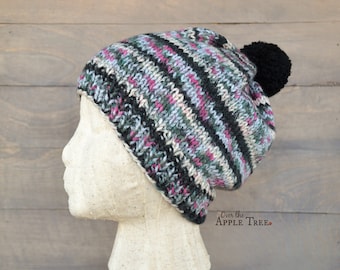 Ladies, Teen Hat, Slouch, Pom Pom
