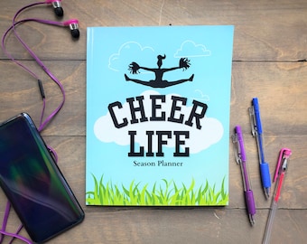 Cheerleading Season Planner: Goal Tracker, Squad Contacts, Undated Calendar