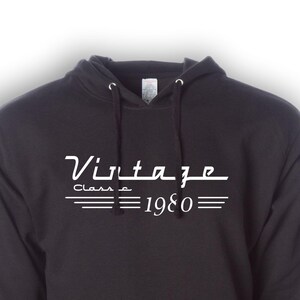 45th Birthday Hoodie Sweatshirt - 45th Birthday Gift - Born in 1980 - Gift For 45th Birthday - Dad Birthday - Grandpa Birthday - Hoody
